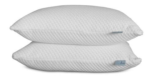 MEMORY FOAM Two Pack Almohadas Makura Individuales Paquete de Dos Almohadas - Color Blanco Medidas 48 X 35 X 15 cm 