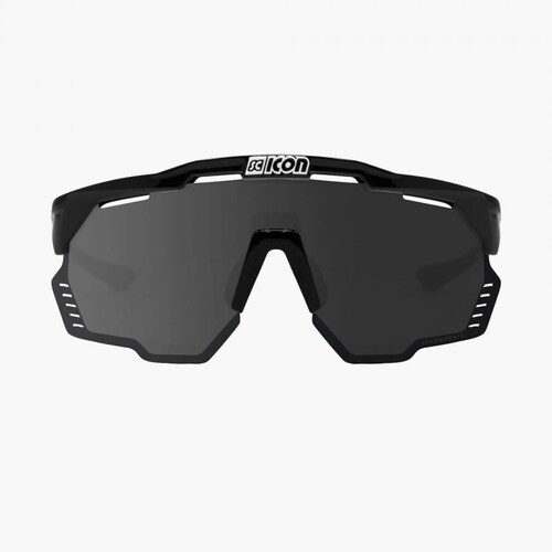 Lentes Scicon Aeroshade Kunken Gafa Deportiva Ciclismo Negro / Lente Plateado Unitalla Varilla Negra