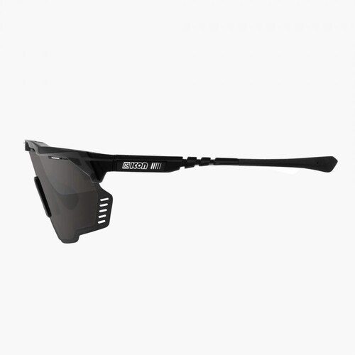 Lentes Scicon Aeroshade Kunken Gafa Deportiva Ciclismo Negro / Lente Plateado Unitalla Varilla Negra
