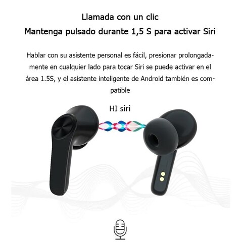 Audífonos Inalámbricos Con Pantalla Táctil Control De Ruido