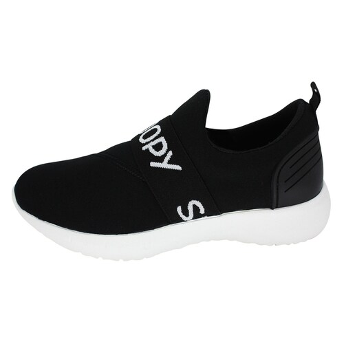 Tenis Sneakers Snoopy PEANUTS slip on para Dama PN-302