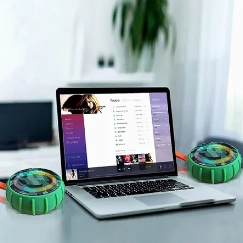 Altavoz Bluetooth Portátil Y Resistente Agua Verde