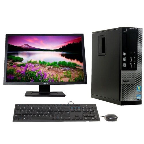  Computadora Reacondicionada Original  Dell Intel Core i7 16gb Ram 500gb Disco HDD Monitor HD 22 Pulgadas Wifi
