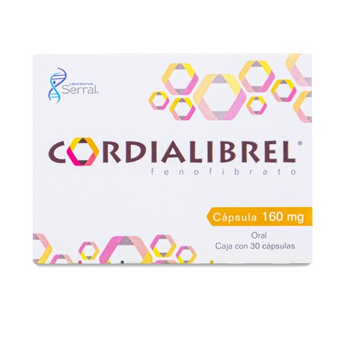 Cordialibrel Fenofibrato 30 Caps 160 Mg Serral 