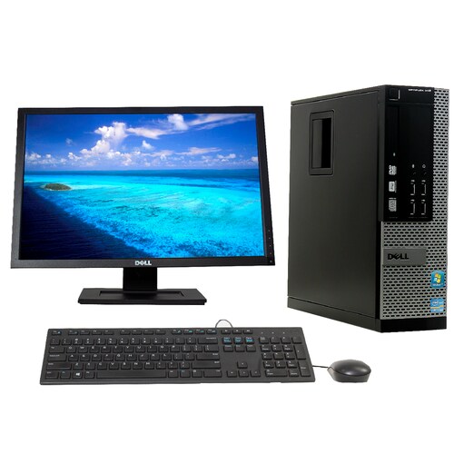COMPUTADORA DELL SFF CORE I7 3.4 GHZ 4GB RAM 500GB MONITOR 22" (Reacondicionado)