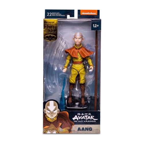 McFarlane Gold Label Figura de Accion: Avatar - Aang en Estado Avatar 7 Pulgadas.