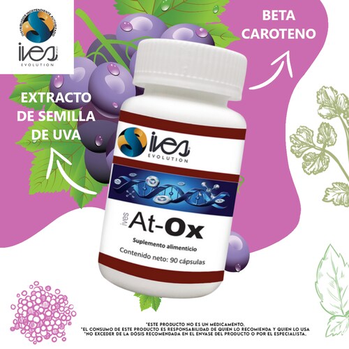 Coenzima Q10 Vitamina C Germen de Trigo Betacaroteno Ives Evolution Mexico 90 Cáps..