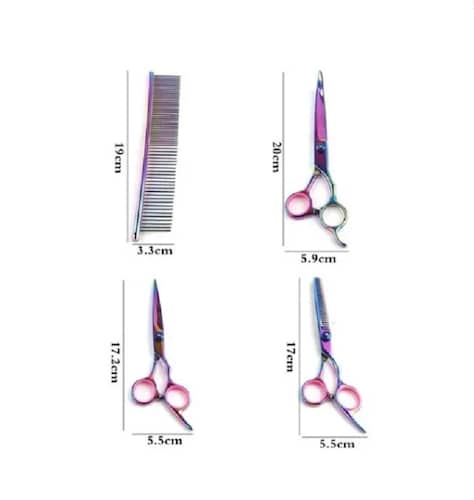 Kit 4 Tijeras Estilista De Acero Inoxidab