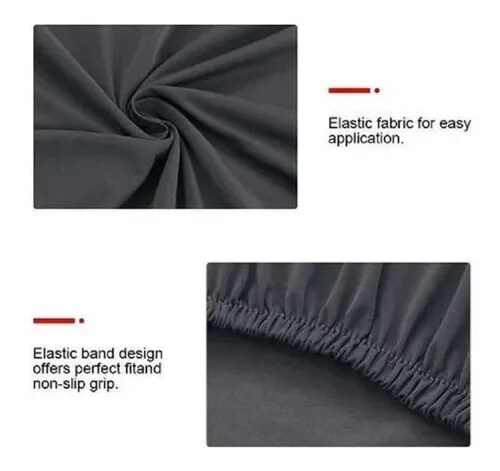 6 Fundas Protectoras Para Sillas De Comedor, Oficina Gris