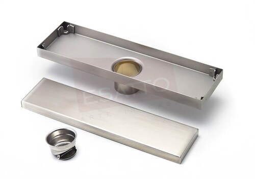 Esatto® Coladera Desagüe Invisible Inox Lujo 30x8cms He-008