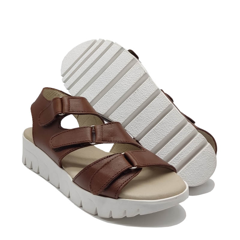 Huaraches cafes de shops mujer