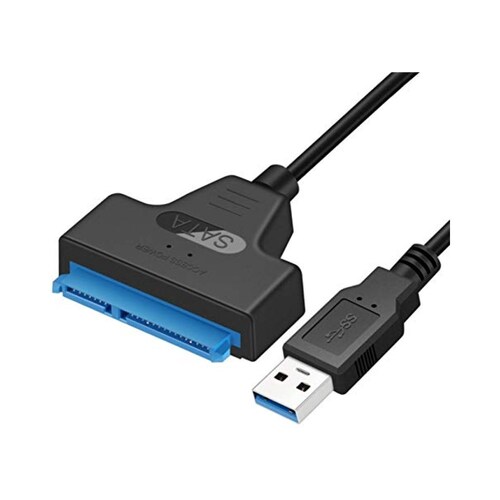 Cable Adaptador Disco Duro Hdd Ssd Usb 3.0 A Sata 2.5 Vimi SATA02U Color Negro