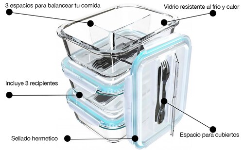 El 'tupper' de vidrio: el recipiente más sano para los alimentos