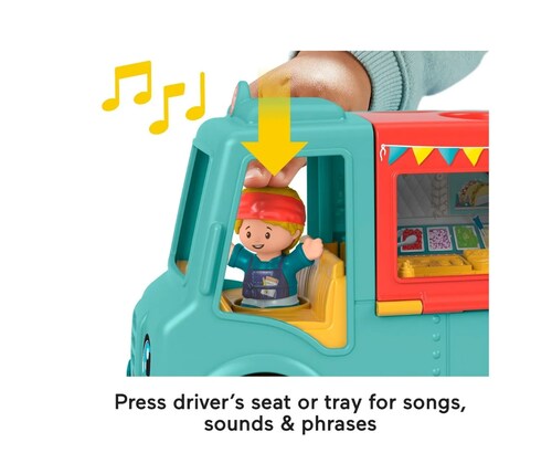 Fisher-Price Little People, Camión de Alimentos  Foodtruck ¡Comamos Juntos!