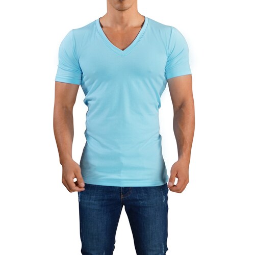 John Leopard Playera Cuello V profundo Hombre