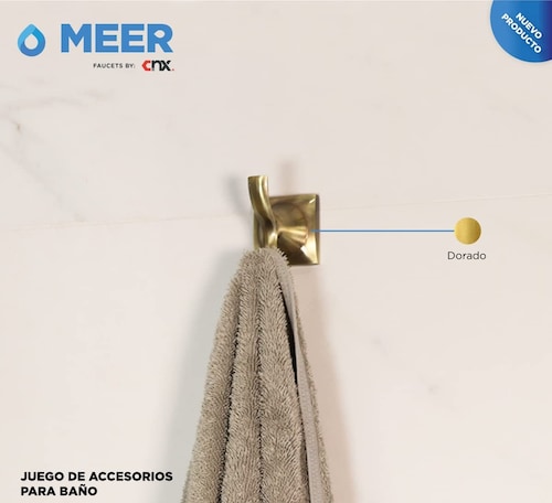 Accesorios para Baño, Color Dorado, Incluye todo lo que tu baño necesita