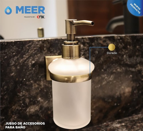 Accesorios para Baño, Color Dorado, Incluye todo lo que tu baño necesita