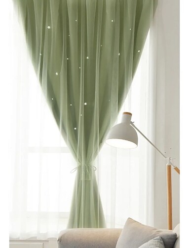Cortinas Rosas Persianas Oscuras Color Verde