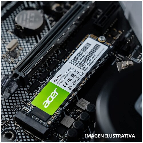 Unidad de Estado Solido SSD M.2 512GB ACER FA100 NVMe PCIe 3.0 3000/2700 MB/s BL.9BWWA.119 