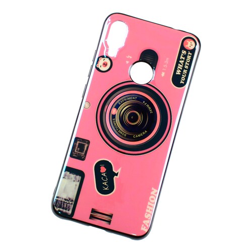 Funda Case Triche para XIAOMI Redmi NOTE 7 | XIAOMI Redmi NOTE 7 PRO Diseño Cámara Vintage Color Rosa Tornasol