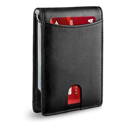 Cartera Minimalista Para Hombre Con Protección Rfid