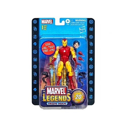 Iron Man 6 Pulgadas Marvel Legends Retro 20 Aniversario