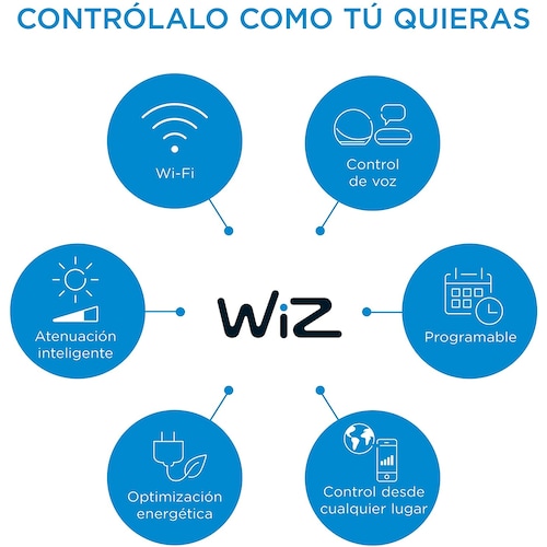 Foco Inteligente A19 Compatible Con Alexa luz cálida a fría  Controlable Por WiFi