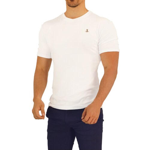John Leopard Playera  Manga Corta Metal Emblem