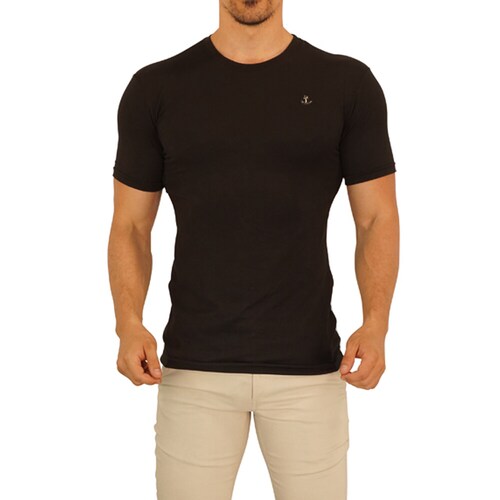 John Leopard Playera  Manga Corta Metal Emblem