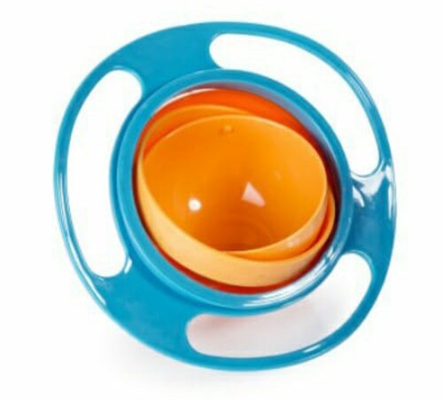 Gyro Bowl 360º Multicolor Plato Tazón Anti Caídas Derrames Para Niños