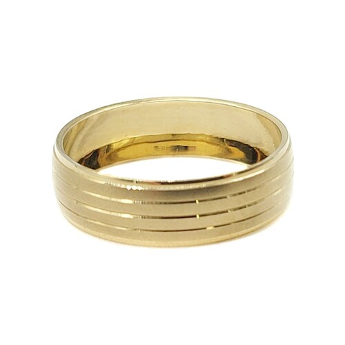 Par de Argollas con Grabado Laser de Oro 10K de 4mm y 6mm *Grabado de Regalo*
