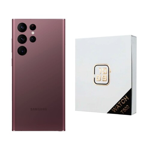 Galaxy S22 Ultra 128GB Borgoña Nuevo Snapdragon + Reloj Genérico