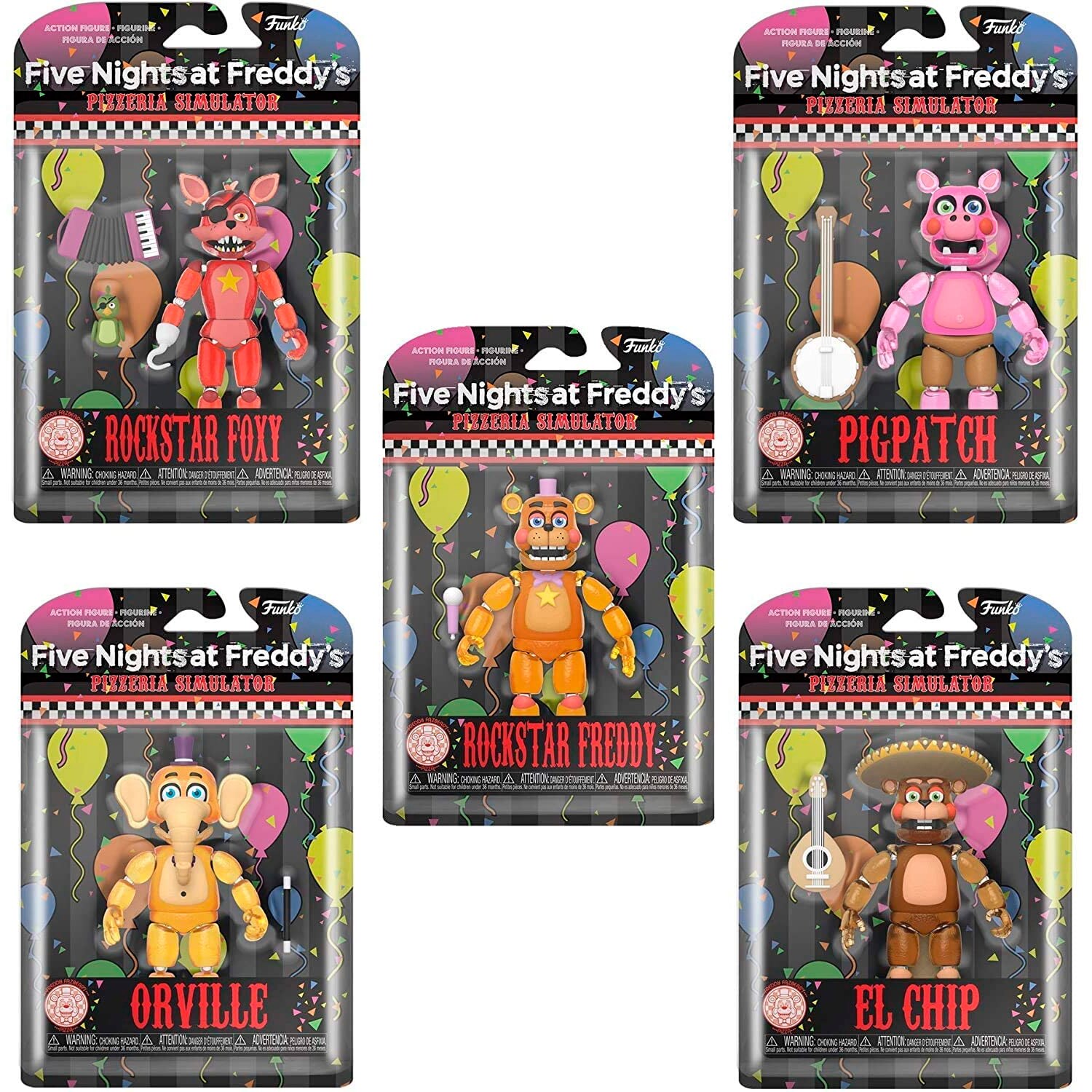 Five Nights At Freddy s Pizza Simulator Glow Original Set 5