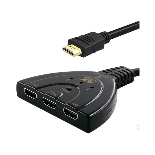 Hdmi Switcher 4k 3 Entradas 1 Salida Ele-Gate CON604K