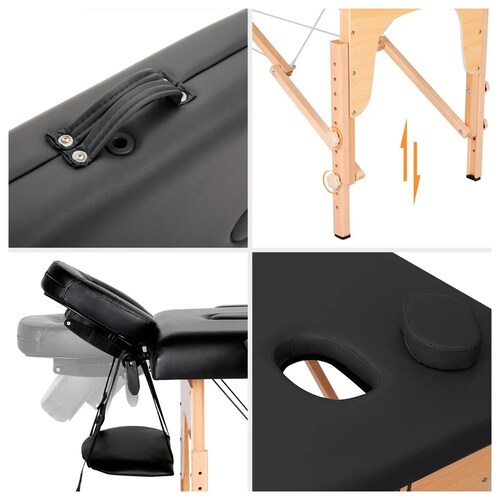 Cama Para Masaje Spa Portátil Reclinable Estuche Profesional