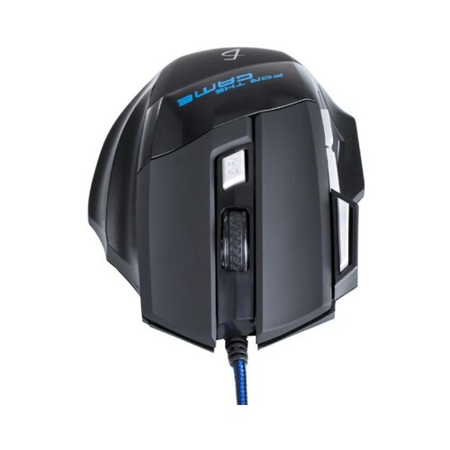 Mouse Gamer Con Luz Led RGB Ele-Gate MO18 Color Negro