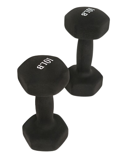  Mancuerna de Neopreno 10 lb Sunny Health & Fitness (par).