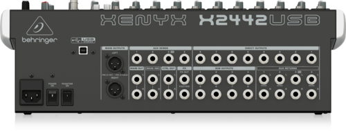 Mezcladora Análoga 24 Canales c/USB Behringer X2442USB