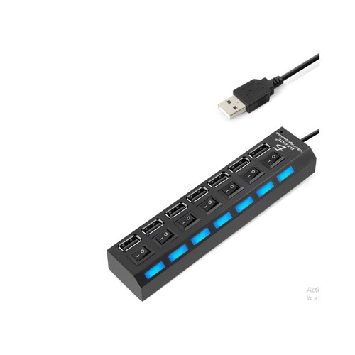Hub Usb 2.0 7 Puertos Con Switchs Ele-Gate HUB14