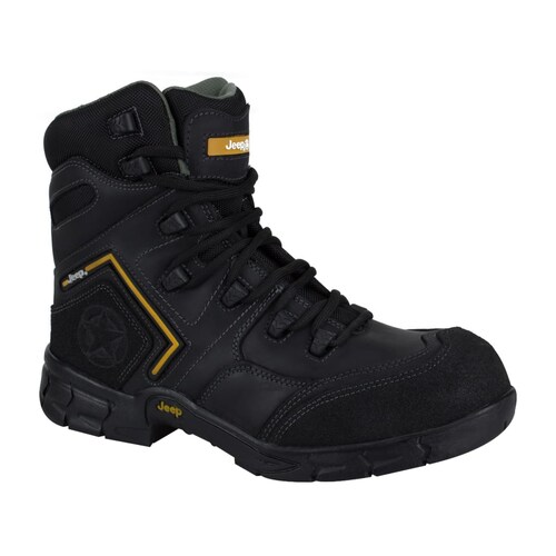 Botas para trabajo industrial marca Jeep, color negro, mod. 155516