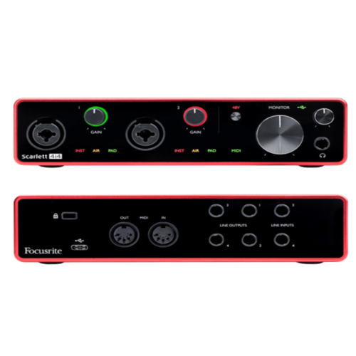 Interfaz de audio Focusrite scarlett 4I4 
