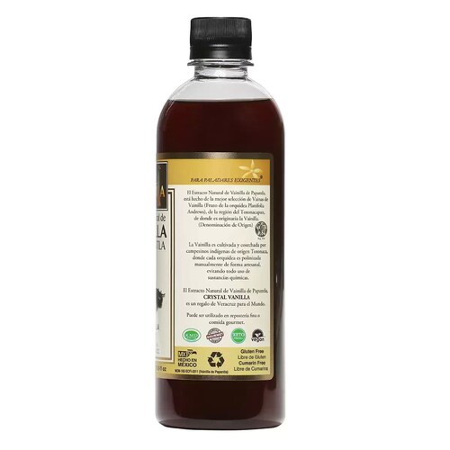 Extracto De Vainilla Puro Natural De Papantla 500ml Crystal