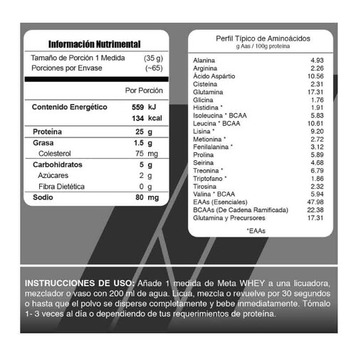Proteina Meta Nutrition Meta Whey 5 lbs - Power Chocolate
