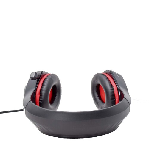 Audífonos Gamer Necnon Micrófono Cancelación De Ruido Rojo
