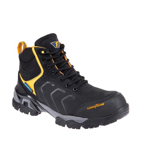 Botas de trabajo industrial color negro marca Goodyear, para hombre, mod. 826476