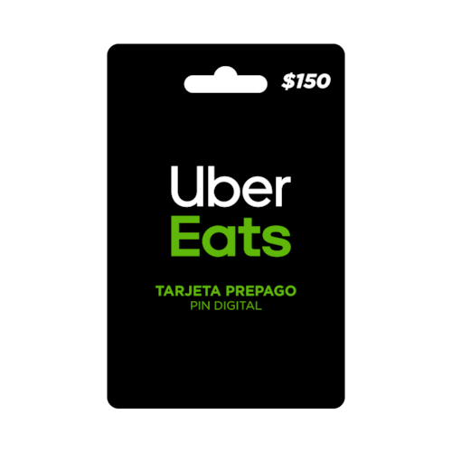 Uber eats tarjeta prepago, pin digital