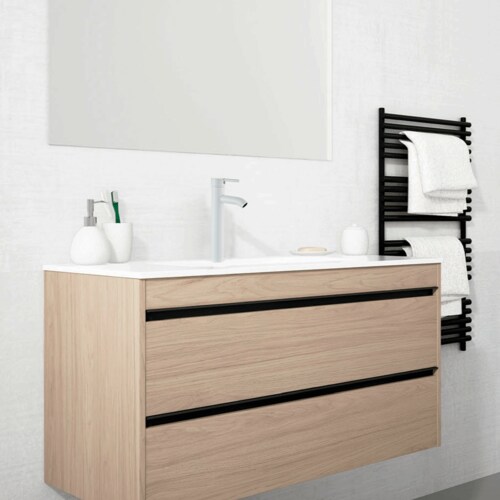 CNX Mezcladora Monomando para Lavabo, Fabricada en Acero Inoxidable, Instalación fácil y Rápida, incluye juego de mangueras