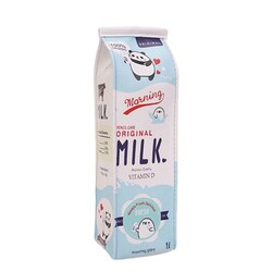 Lapicera Bolsa Para Lapices En Forma De Caja De Leche Milk