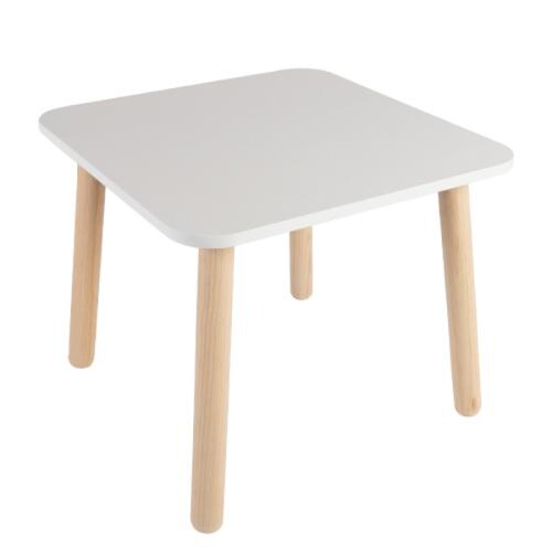 Dos sillitas rosas con mesa cuadrada para niñas de 2 a 9 años .