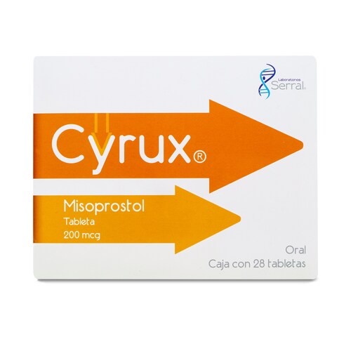 Cyrux Misoprostol 28 Tabs 200 Mcg Serral (Generico Citotec) 